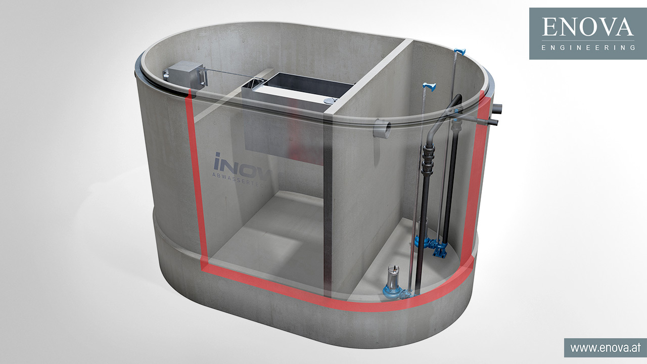 Rendering für inowa Abwassertechnik